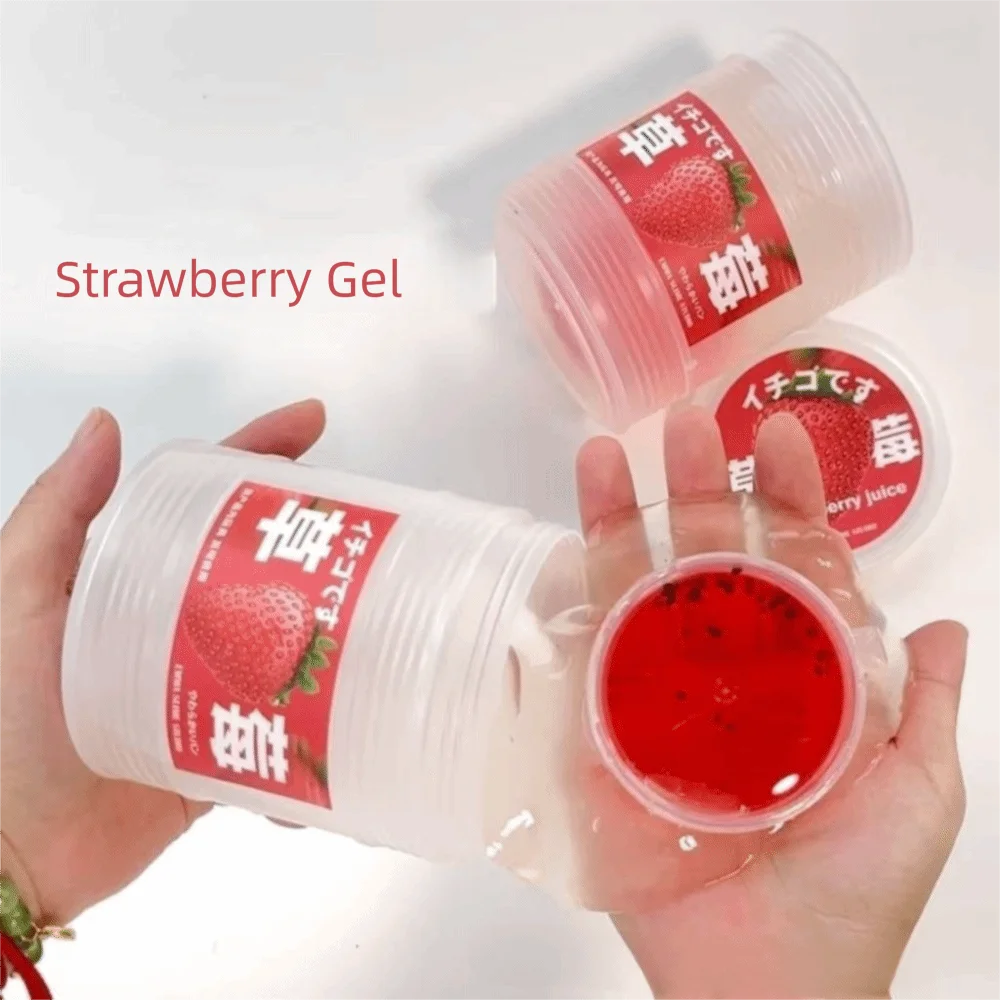 300ML High Aesthetic Value Simulate Juice Squeezing Bubble Gel Non-Stick Transparent Fake Water Stress Relief Non Toxic Slime