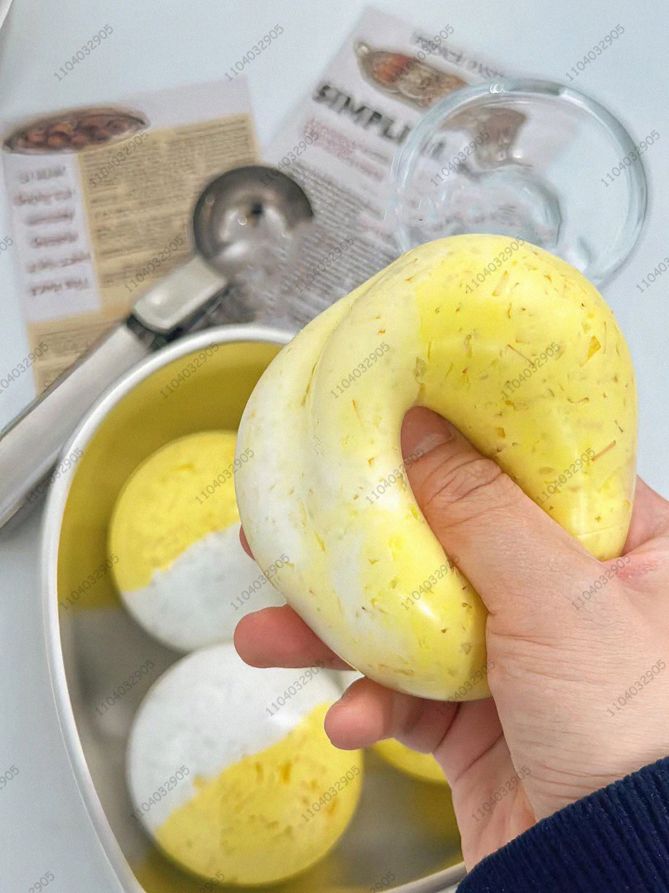 Slushy Feel Stress Ball Non-Rebound Shapeable Squishy Smoothie-Icy Slime Squeeze Ball ASMR Stress Relief Fidget Toys for Adults